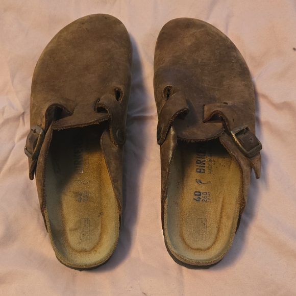 Birkenstock Brown Suede Mules - Picture 2 of 7